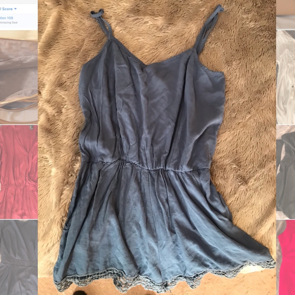 Blue romper